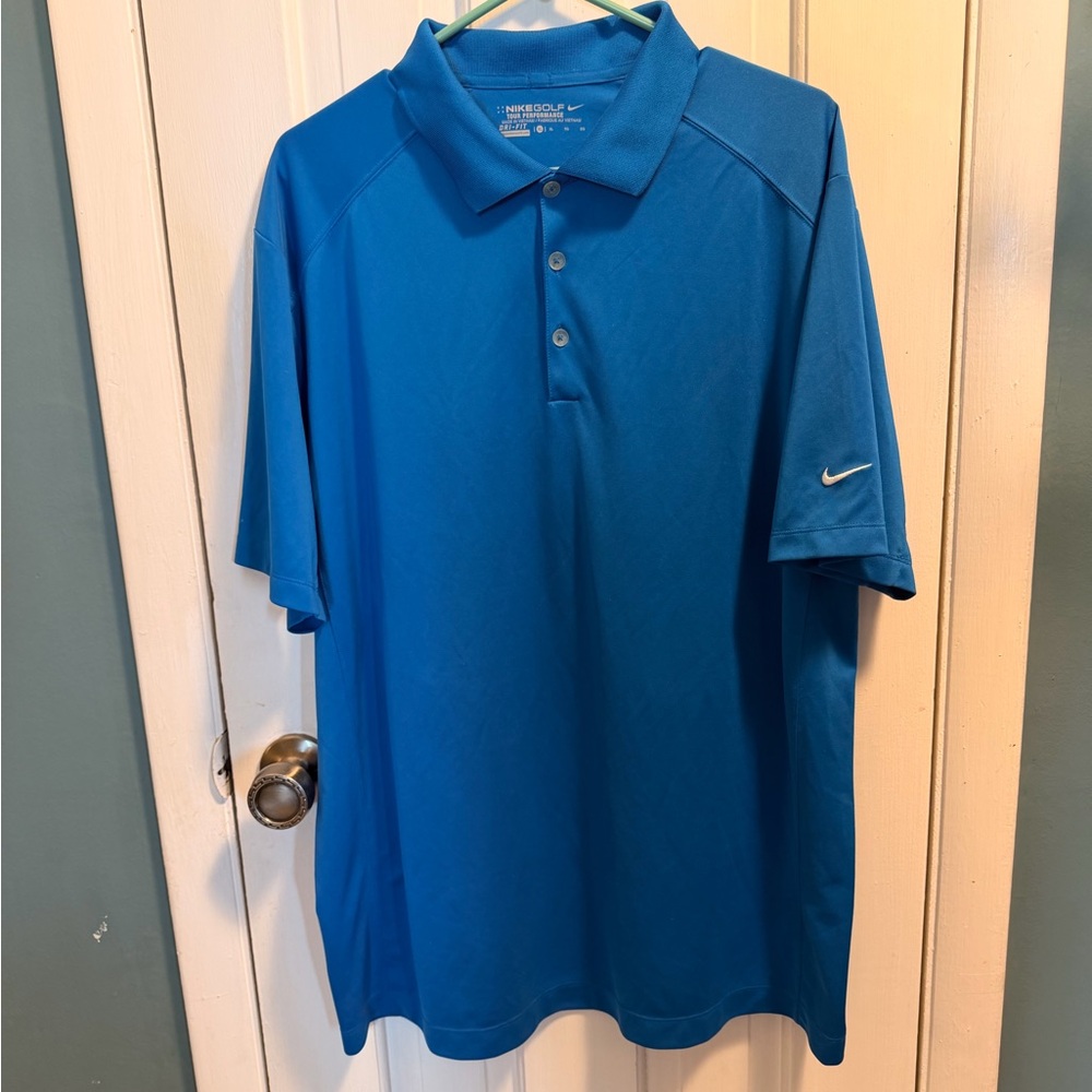 Nike Golf  Blue Dri-FIT Tour Performance XL